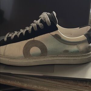 Oliver Cabell Black and Silver Sneakers